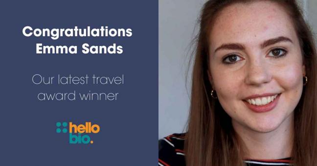 Meet our Latest Travel Award Winner Emma Sands
