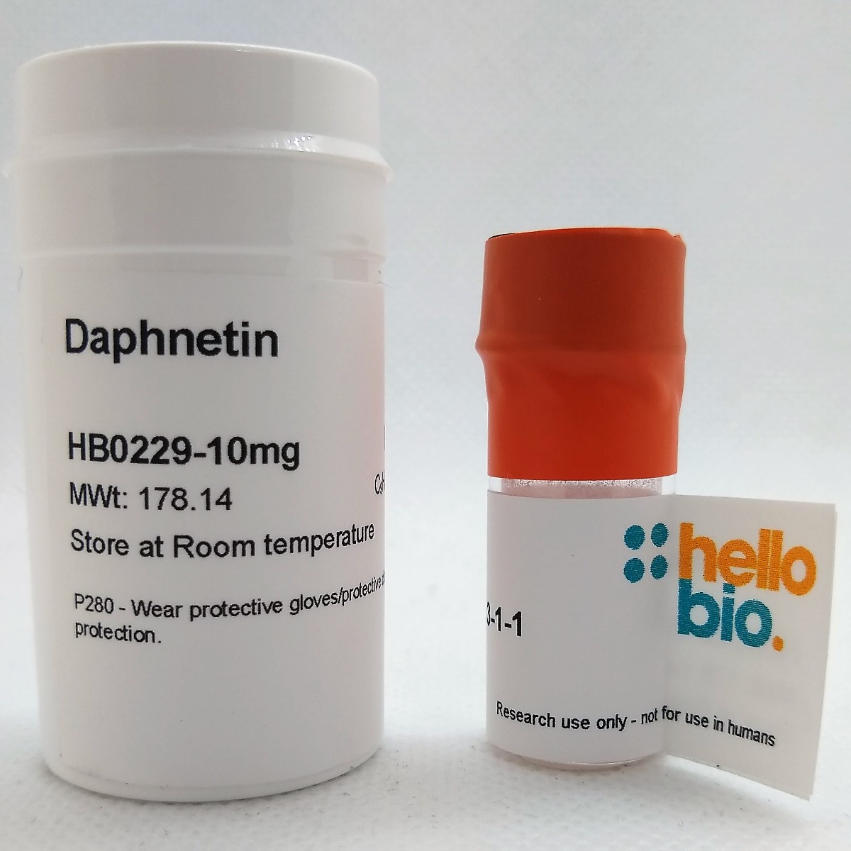 Daphnetin product vial image | Hello Bio