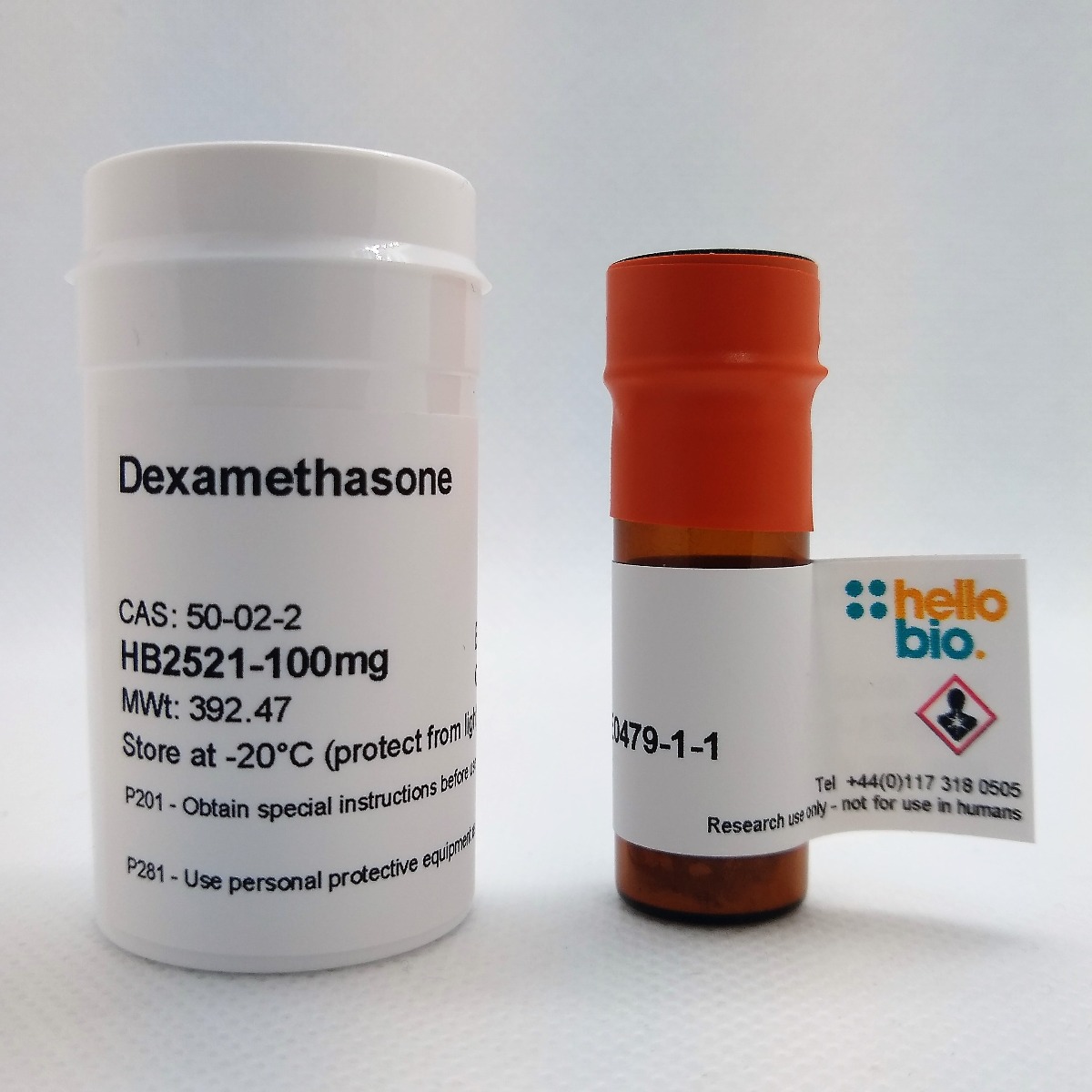 Dexamethasone product vial image | Hello Bio