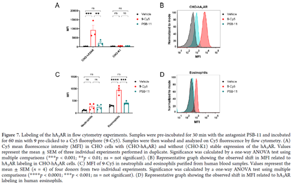 LUF7960 hA<sub>3</sub>AR flow cytometry labeling